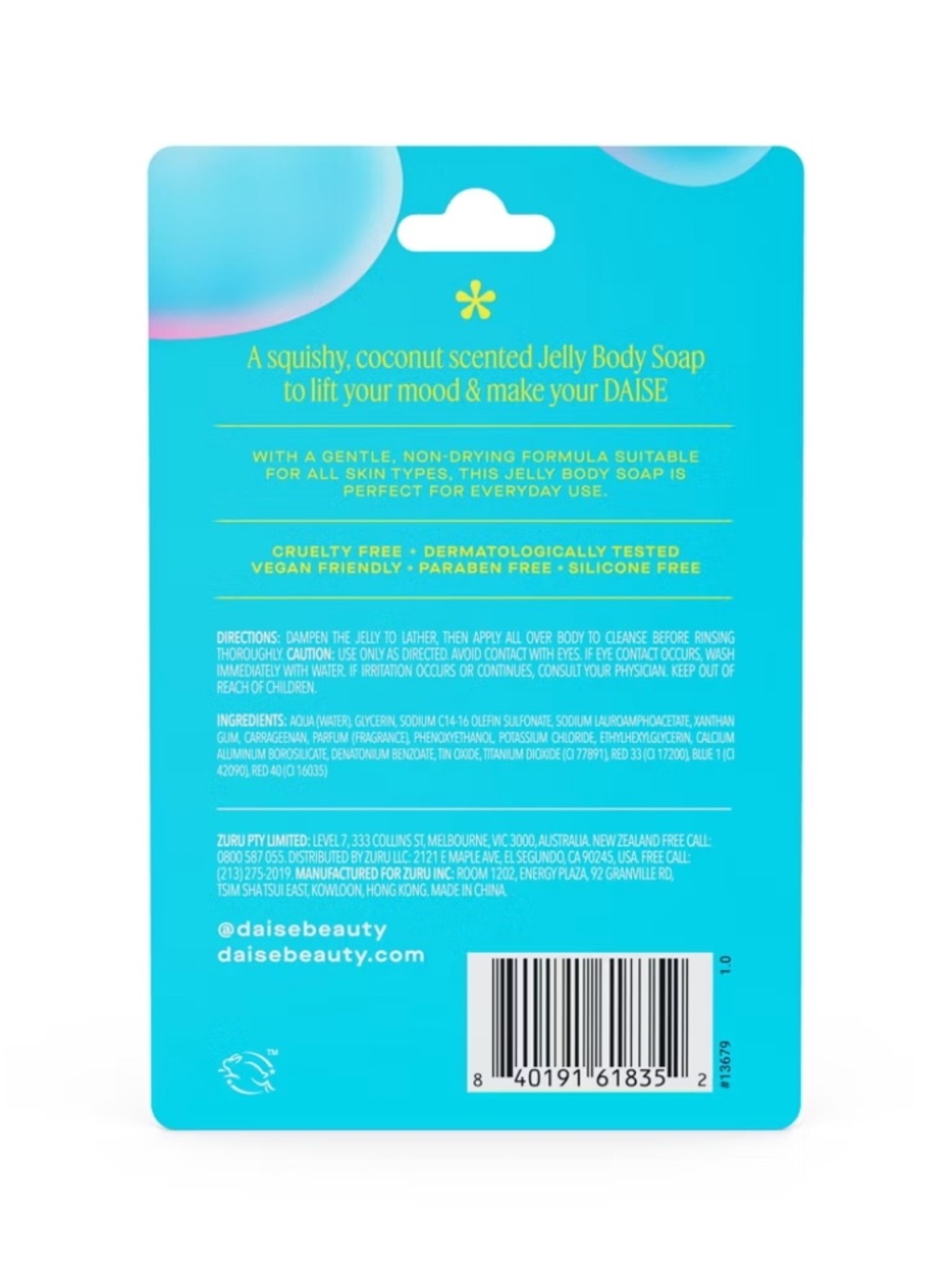 DAISE Beauty Vacay Jelly Soap Calming Coconut Flower Shape Bar - Picture 2 of 4